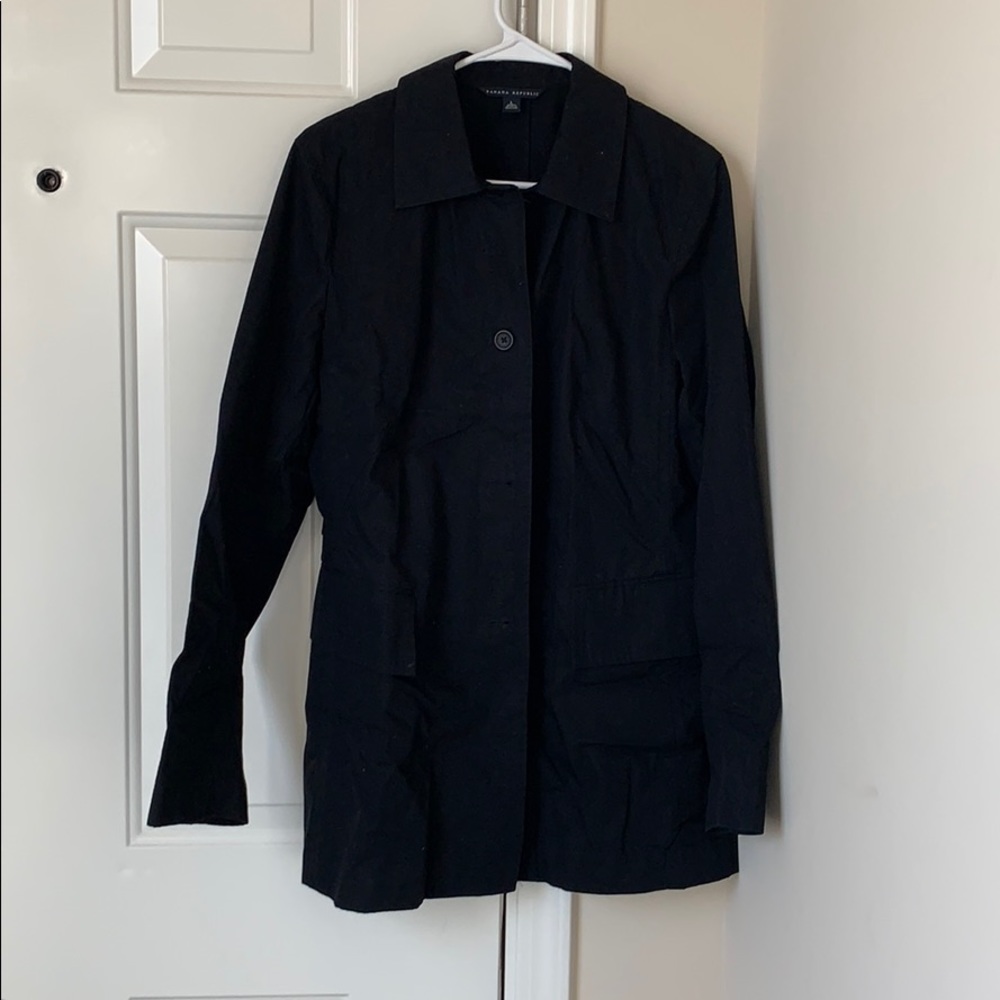 Black overcoat